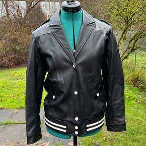 Topshop Black Pleather Jacket